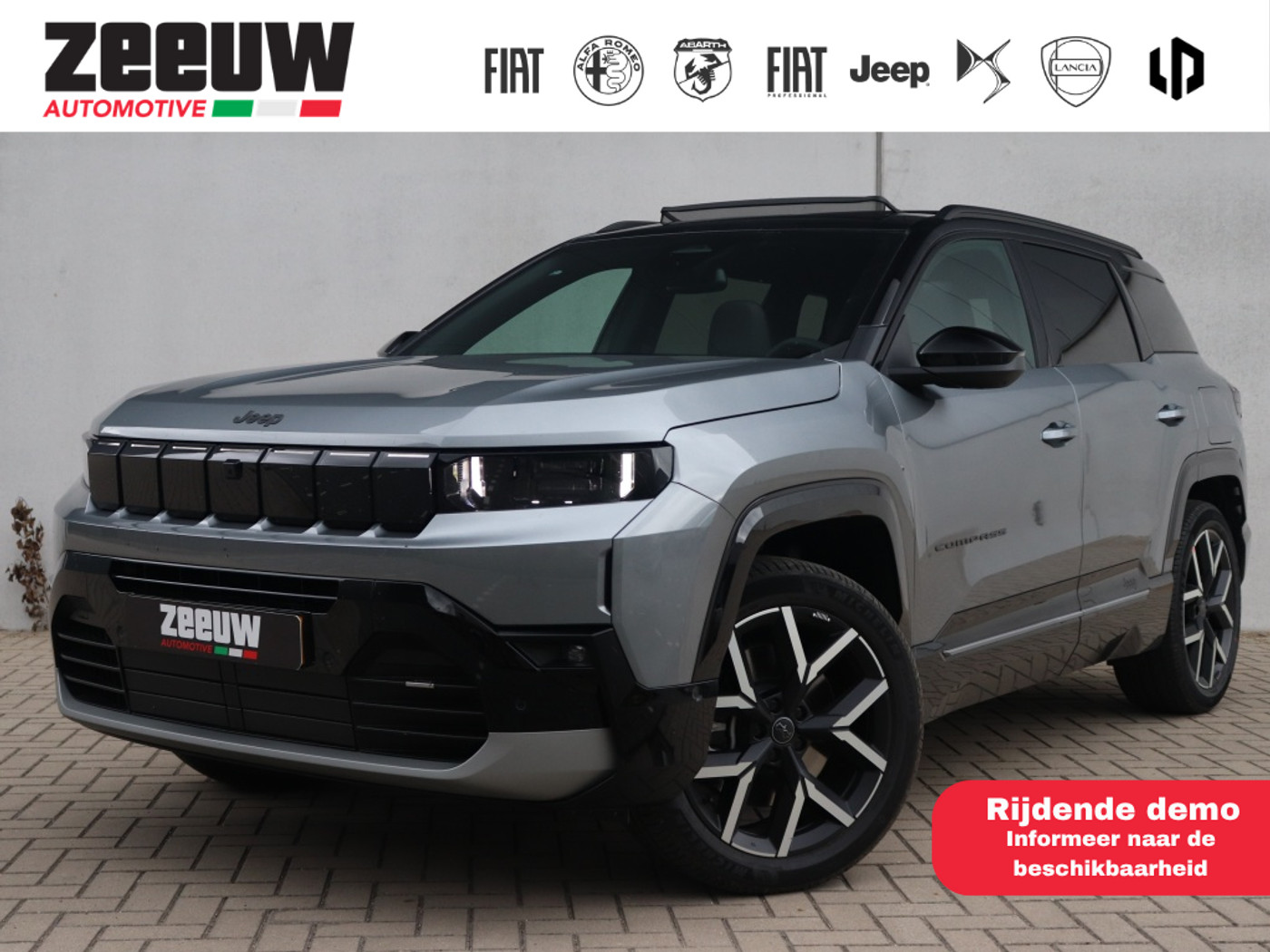 Jeep Compass 1.6 e-Hybrid 225 PK PHEV First Edition | Schuifdak | Premium 2026 - voorkant