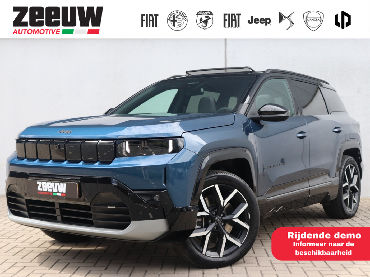 Jeep Compass First Edition 74 kWh | Schuifdak | Premium | 360cam | 20" 2026 - voorkant