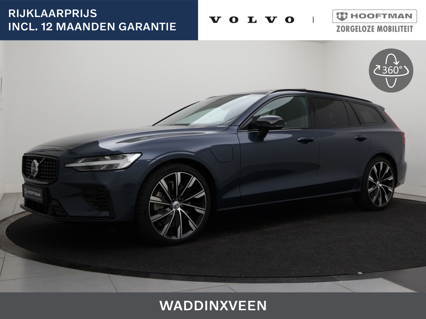 Volvo V60 T6 PLUG-IN HYBRID SPORT ED. PLUS DARK 360GR CAM SCHUIFDAK HEAD-U 2026 - voorkant