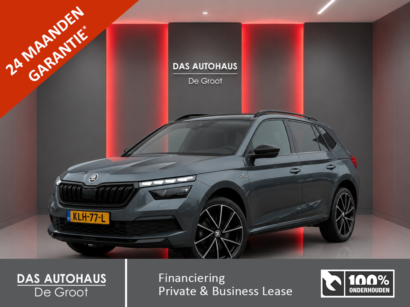 Skoda Kamiq 1.5 TSI 150pk DSG Monte Carlo | ACC | Camera | Pano | LED | Navi 2022 - voorkant