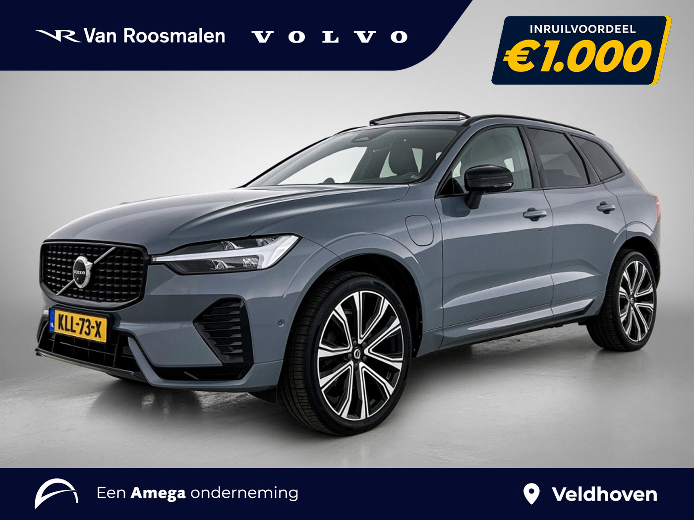Volvo Xc60 T8 Ultimate Dark | B&W | Trekhaak | Long range | Pano | 2022 - voorkant