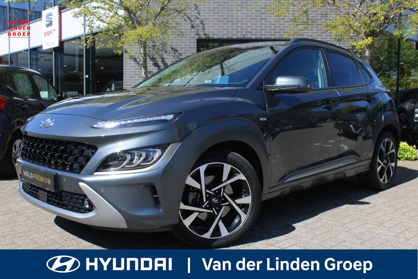 Hyundai Kona 1.0 T-GDI 48v Premium Full Option! "RIJKLAARPRIJS" 2021 - voorkant