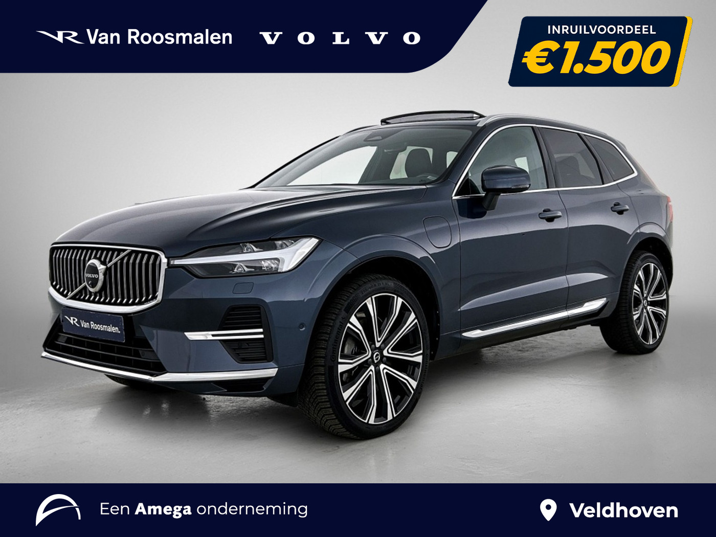 Volvo Xc60 T8 Ultimate Bright | Pano | 360* | Sport interieur | Getint glas 2024 - voorkant
