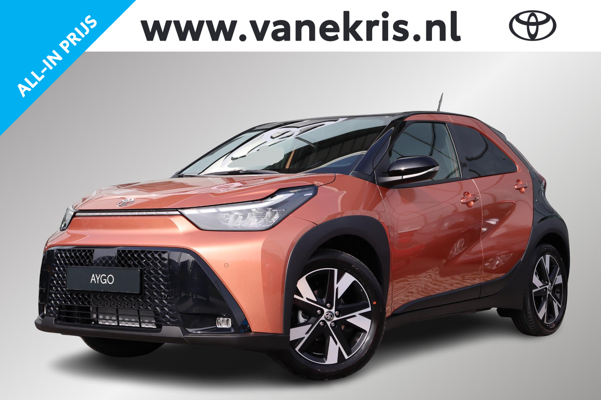Toyota Aygo X Hybrid 115 pulse, Easy Pack, Parkeersensoren, 2026 - voorkant