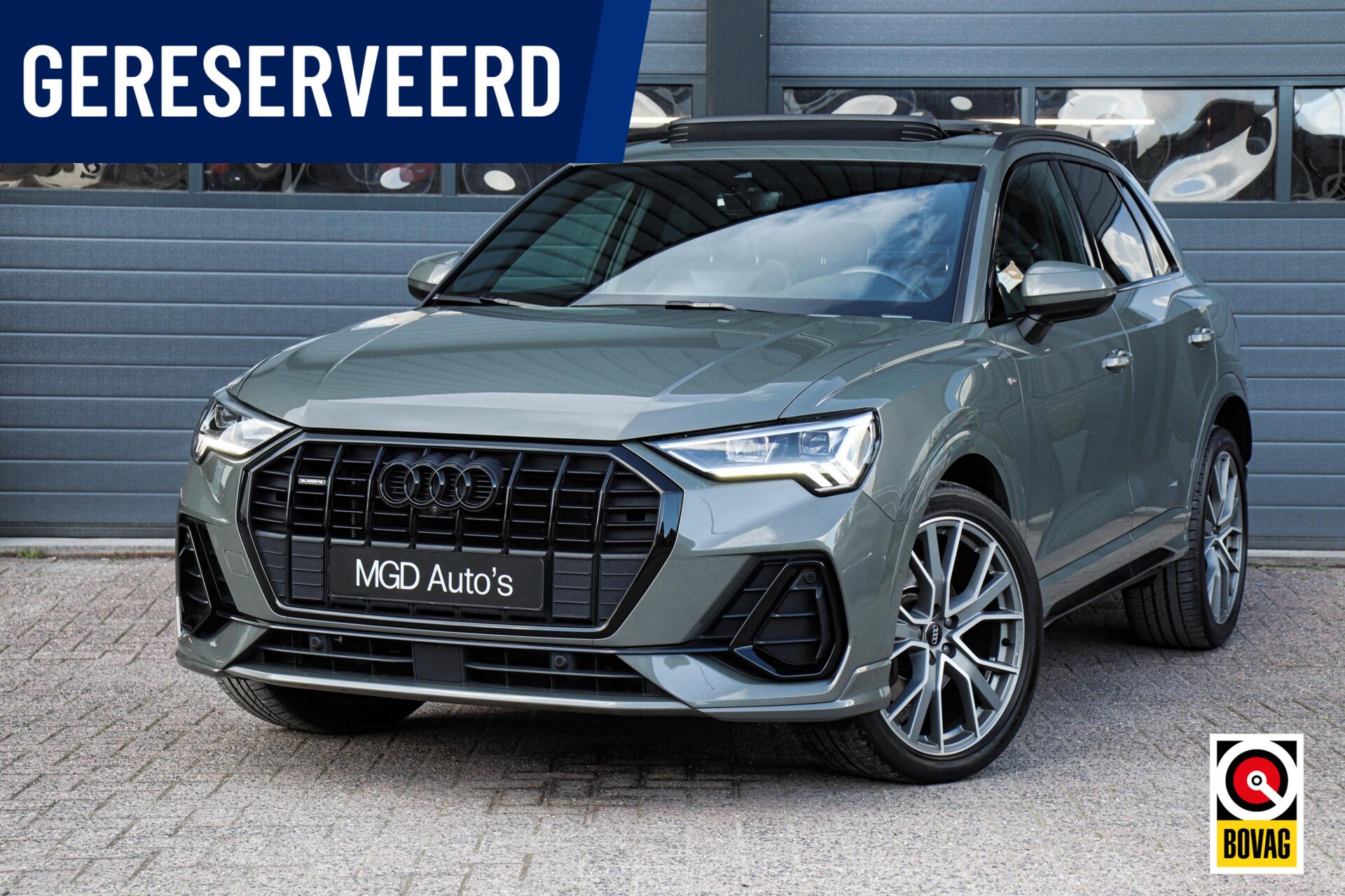 Audi Q3 45 TFSI Quattro 3x S-Line /LED/PANODAK/SFEERVERL./360 CAMERA/TREKHAAK/KEYLESS/STOELVERW./B&O! 2019 - voorkant