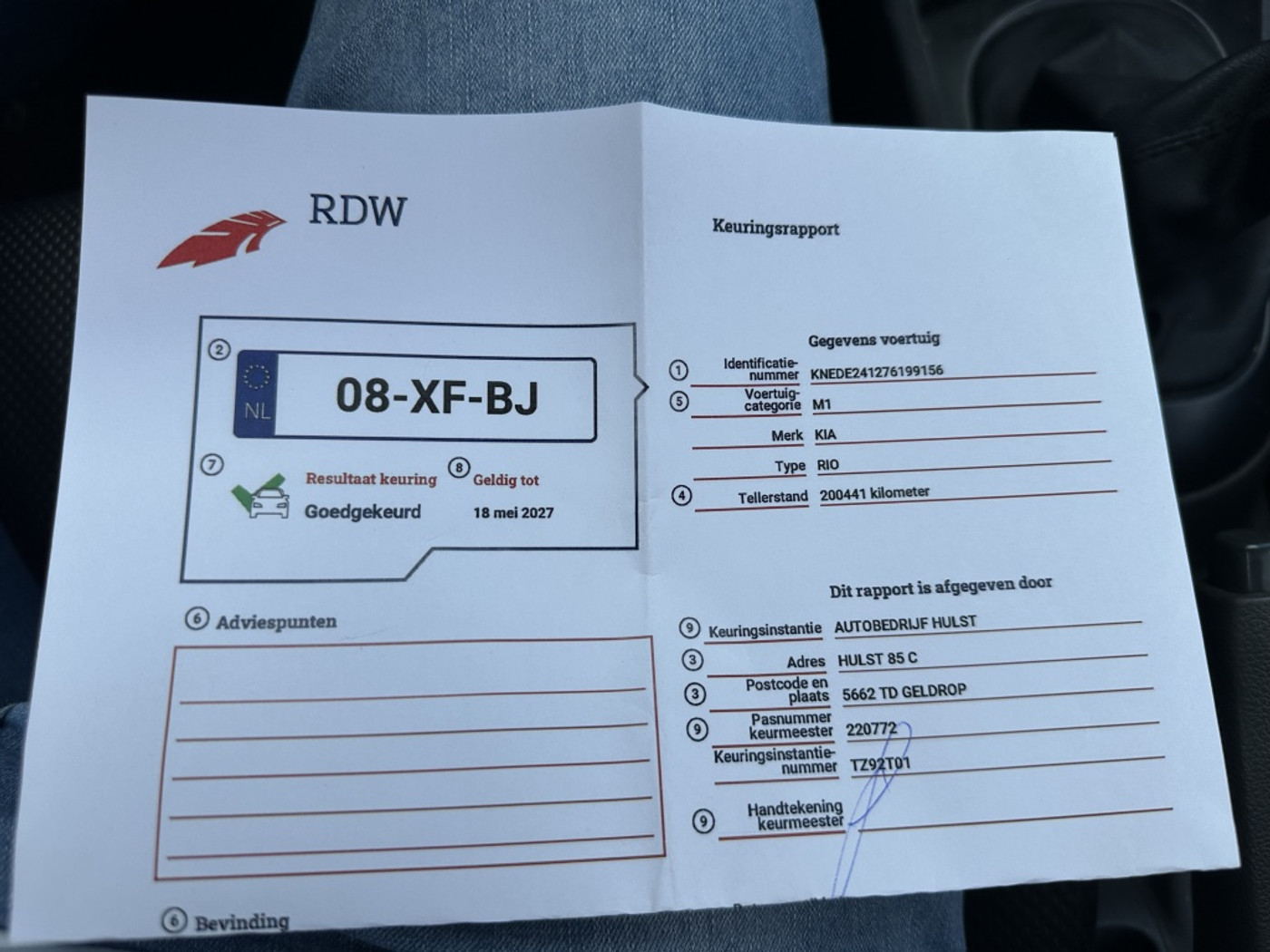 Foto van Kia Rio