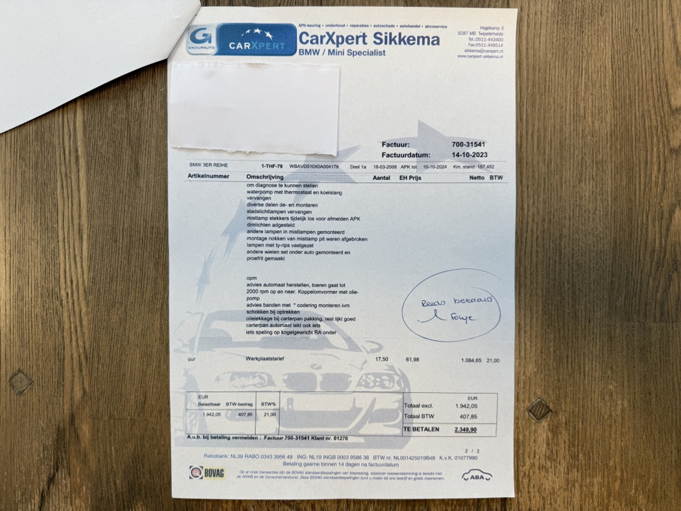 Foto van BMW 3er Reihe