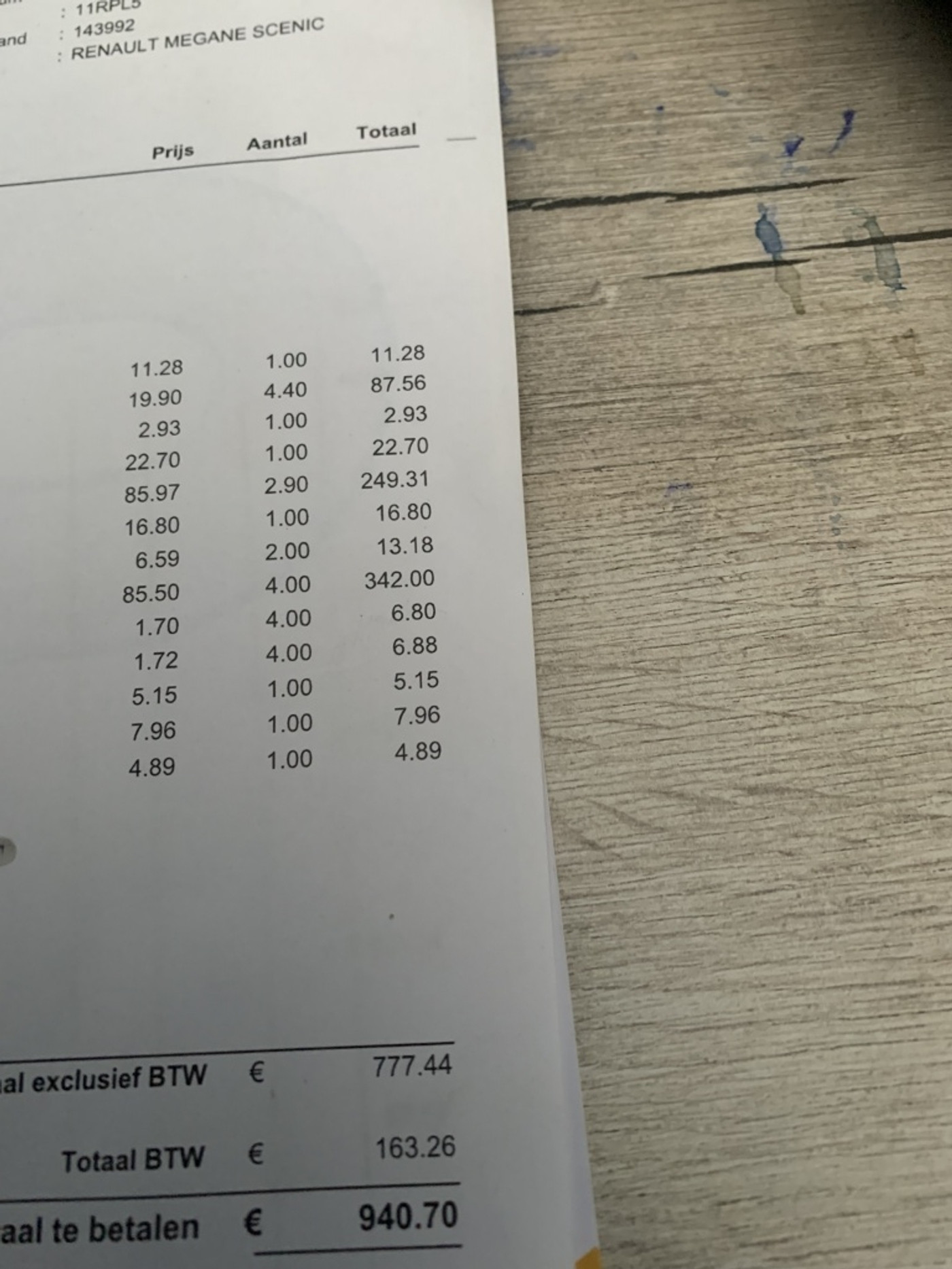 Foto van Renault Megane Scenic