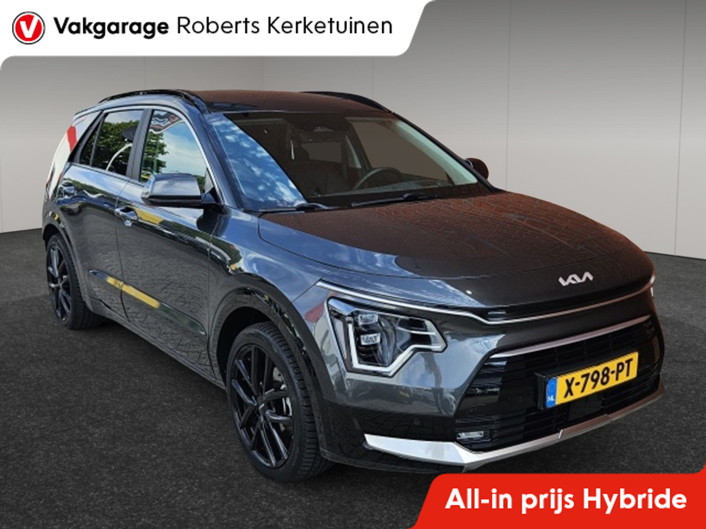Kia Niro 1.6 GDi Hybride Dynamic PlusLine 1e eigenaar Leder Panoramaschui 2024 - voorkant