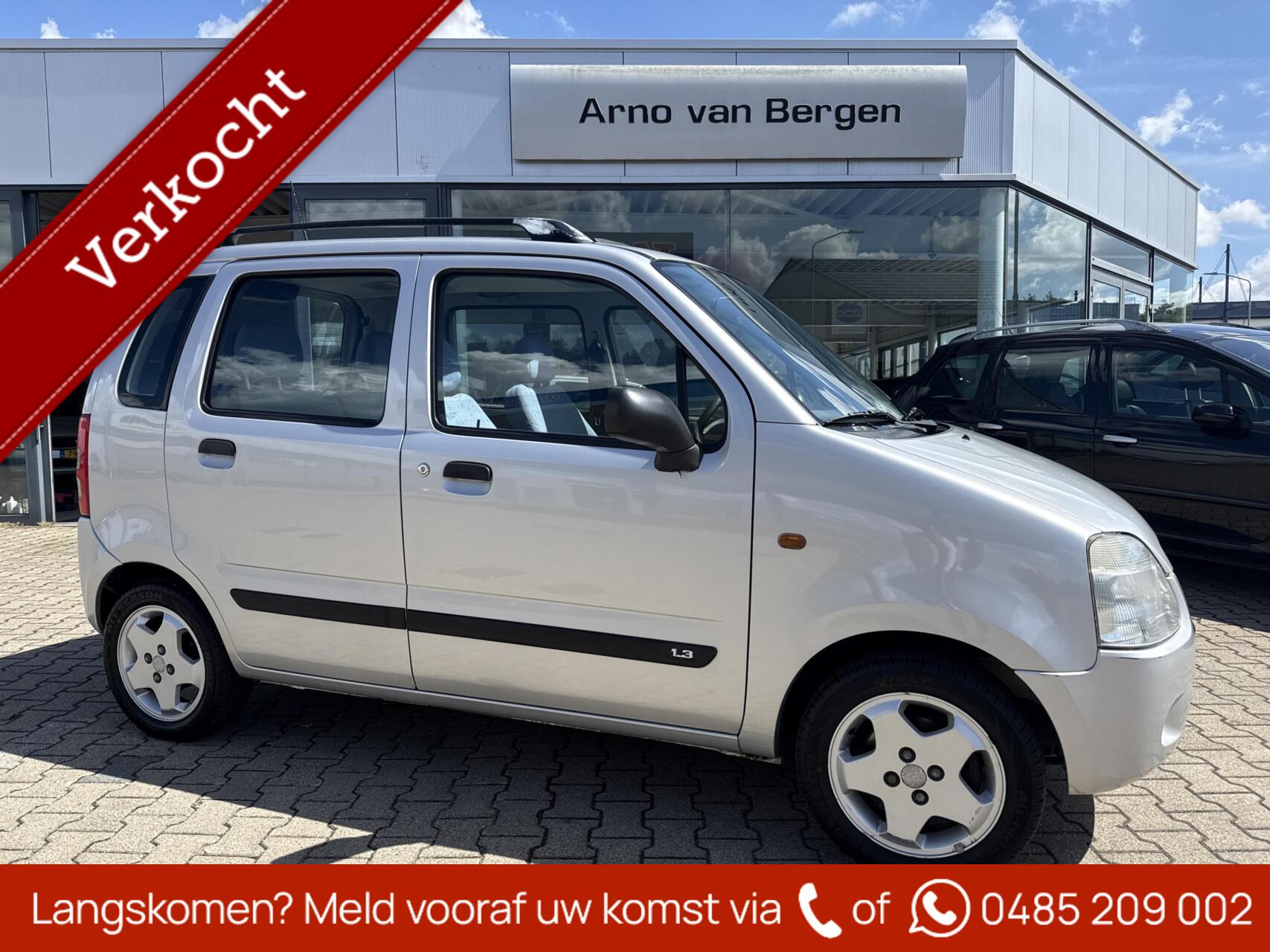 Suzuki Wagon R 1.3 GL, AUTOMAAT, schuifkanteldak, afneembare trekhaak. 2002 - voorkant