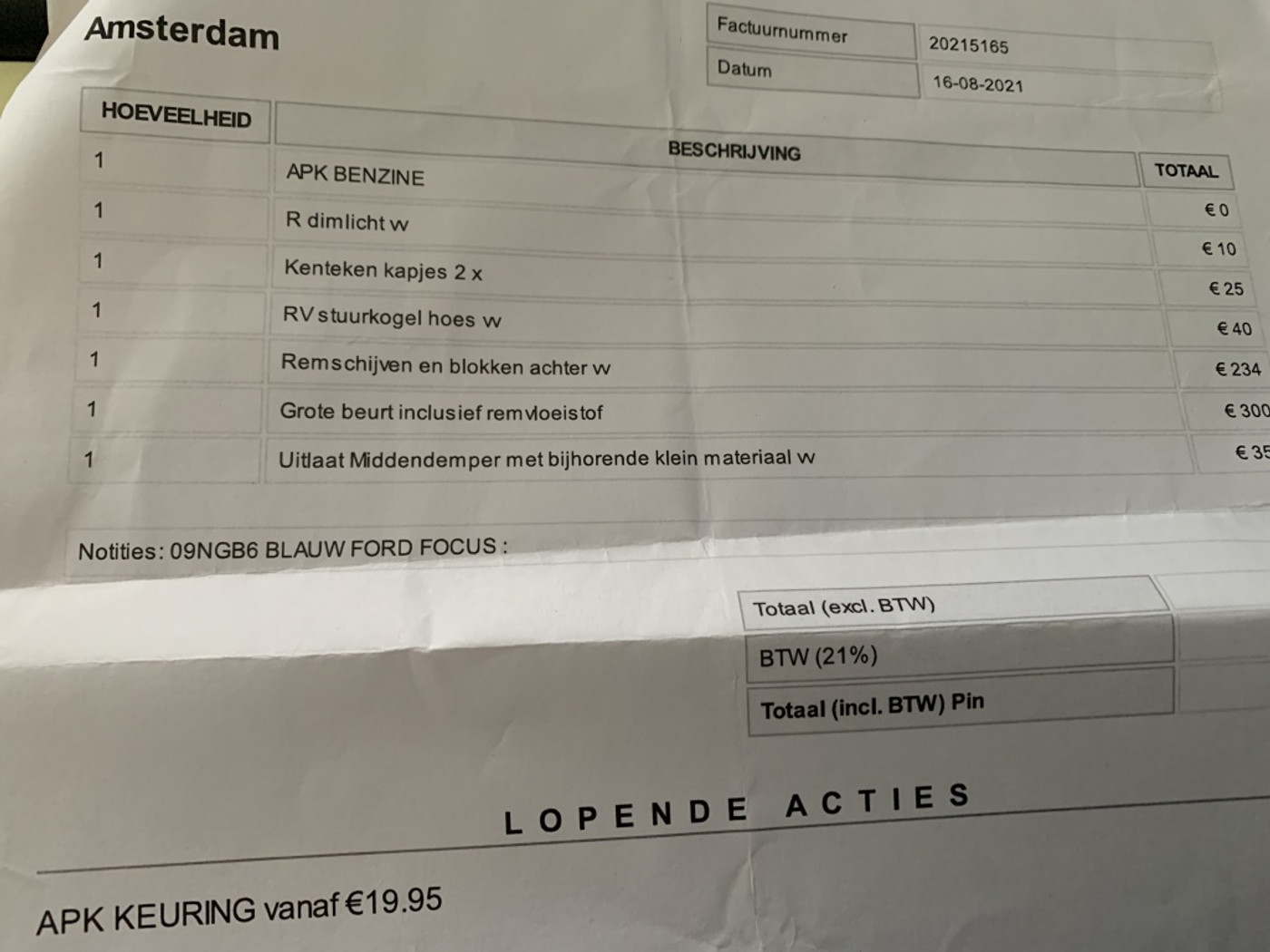 Foto van Ford Focus