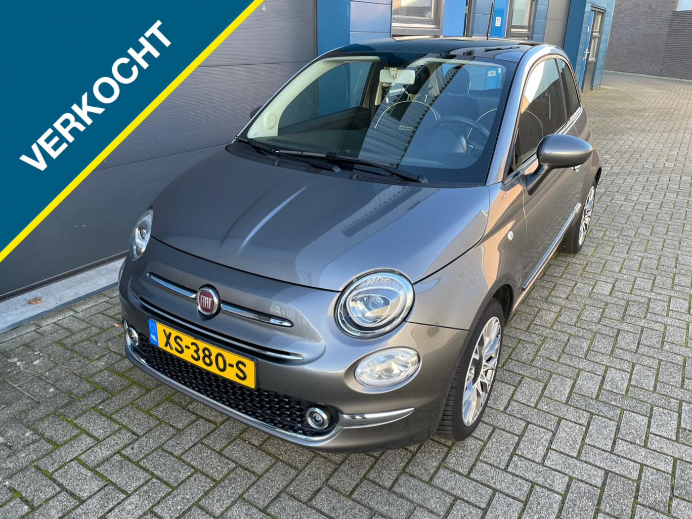 Fiat Fiat 500 1.2 Lounge AUTOMAAT Airco Pano Org 38.000km!! 2018 - voorkant