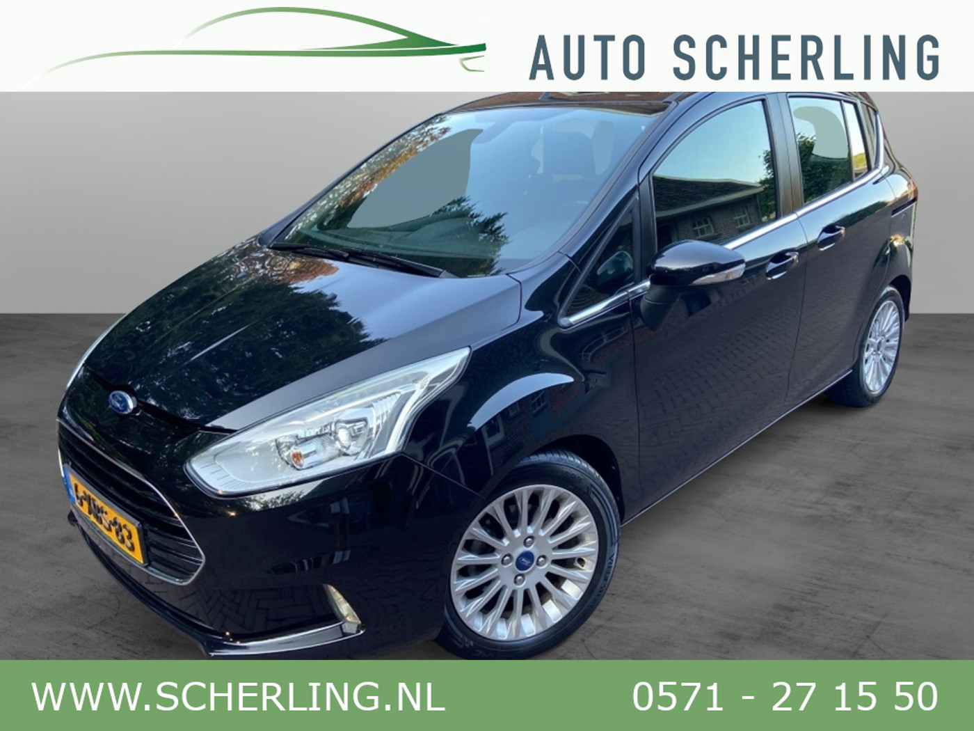 Ford B-max 1.0 EcoB. Titanium Slecht 97.000 km! NL-auto 2014 - voorkant