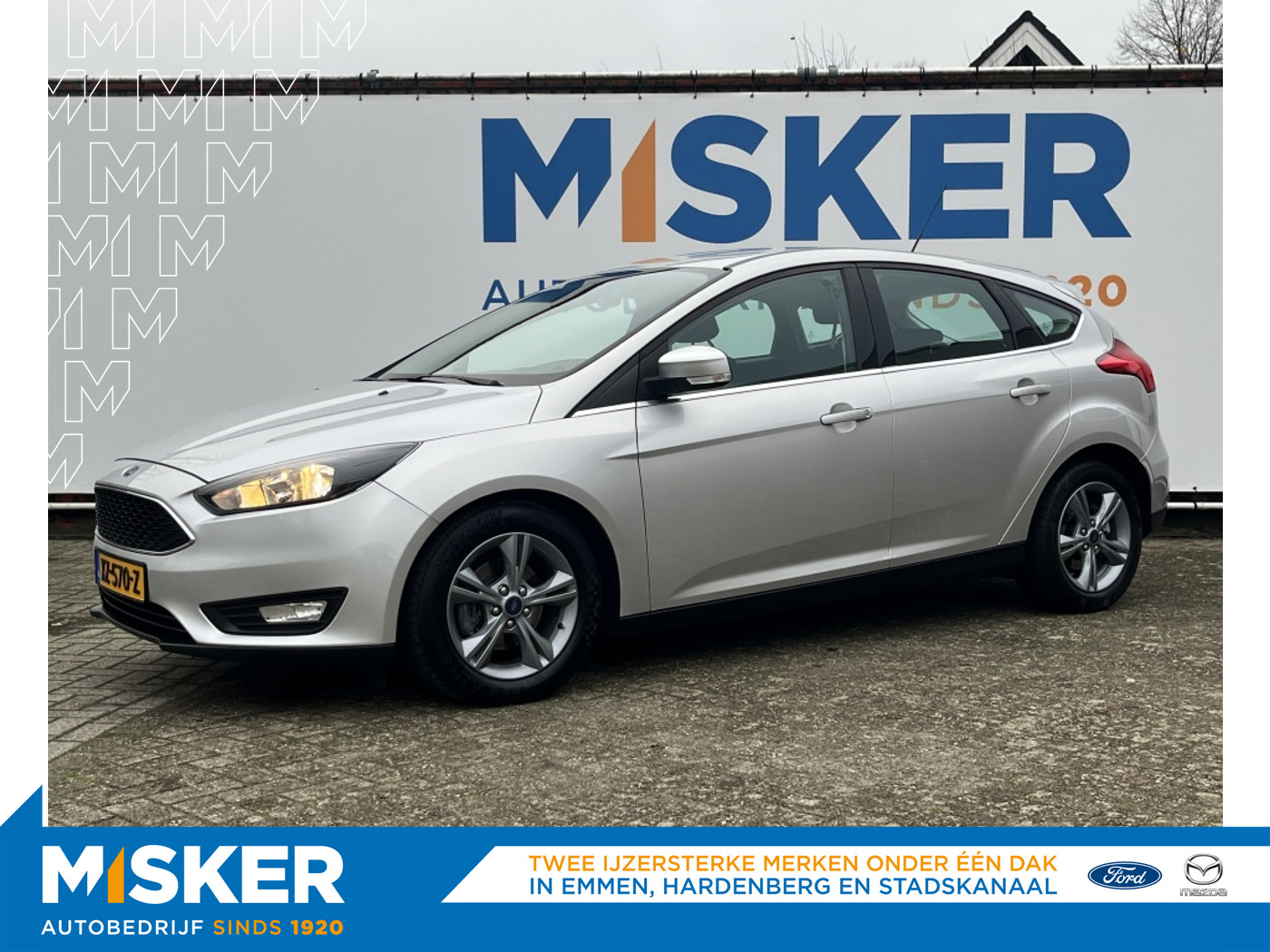 Ford Focus 125pk Lease Edition DEALERONDERHOUDEN/TREKHAAK/CLIMATE C.C. etc. 2017 - voorkant