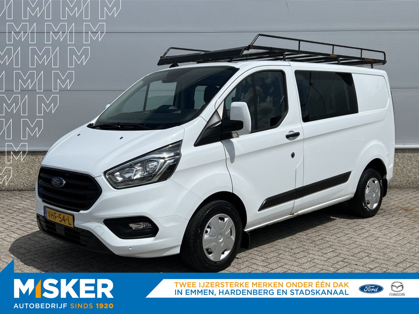 Ford Transit Custom 280 2.0 TDCI L1H1 TREND DC DUBBEL CABINE TREKHAAK! IMPERIAAL! 2020 - voorkant