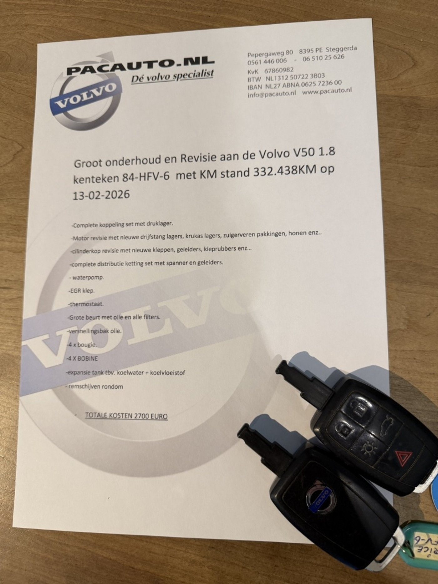 Foto van Volvo V50