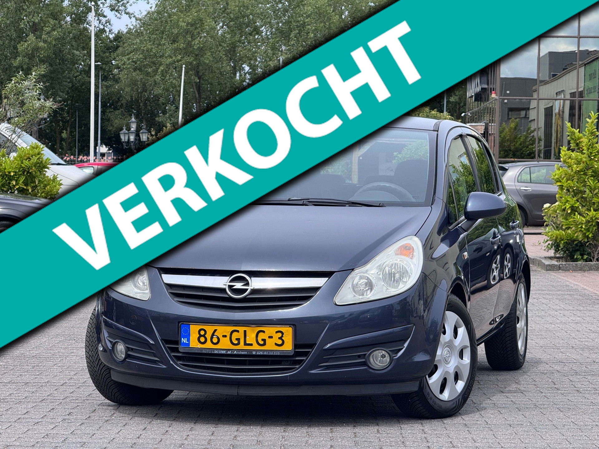 Opel Corsa 1.4-16V Enjoy | Airco | Elektrische ramen | 2 sleutels | Onderhoudhistorie | Elektrische spiegels | 2008 - voorkant