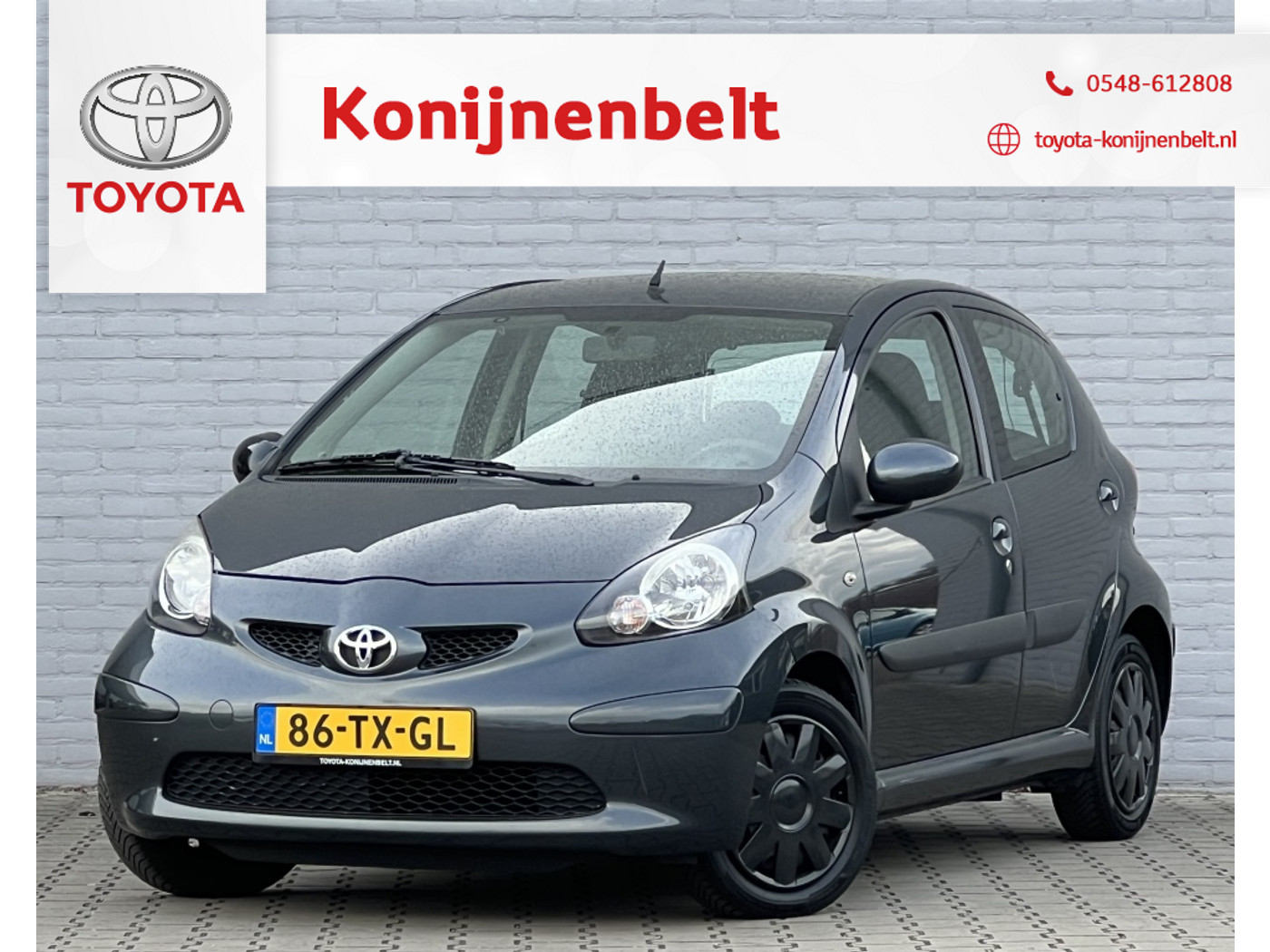 Toyota Toyota Aygo 1.0-12V + 5-deurs | NL auto | Stuurbekrachtiging 2007 - voorkant