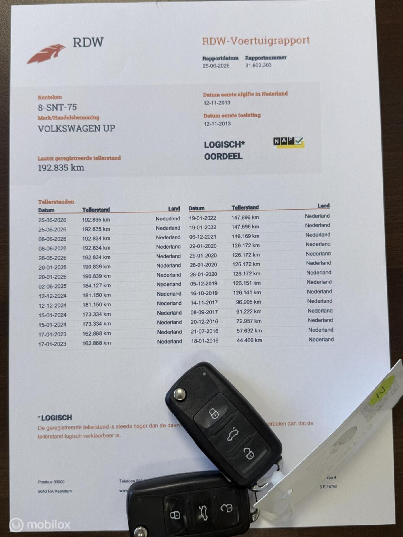 Foto van Volkswagen Up