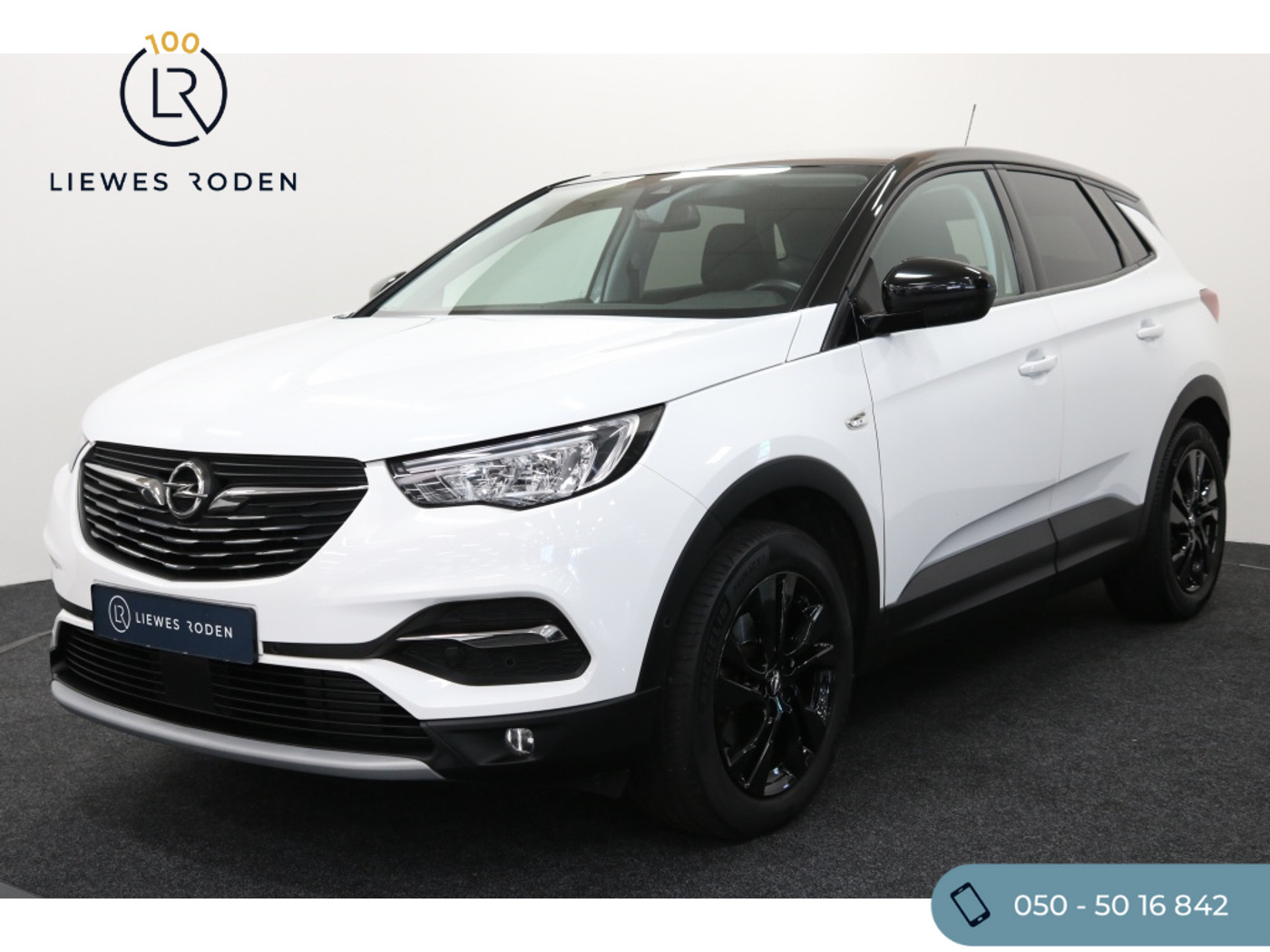 Opel Grandland X 1.2 Turbo Elegance (Automaat) + Trekhaak 2021 - voorkant