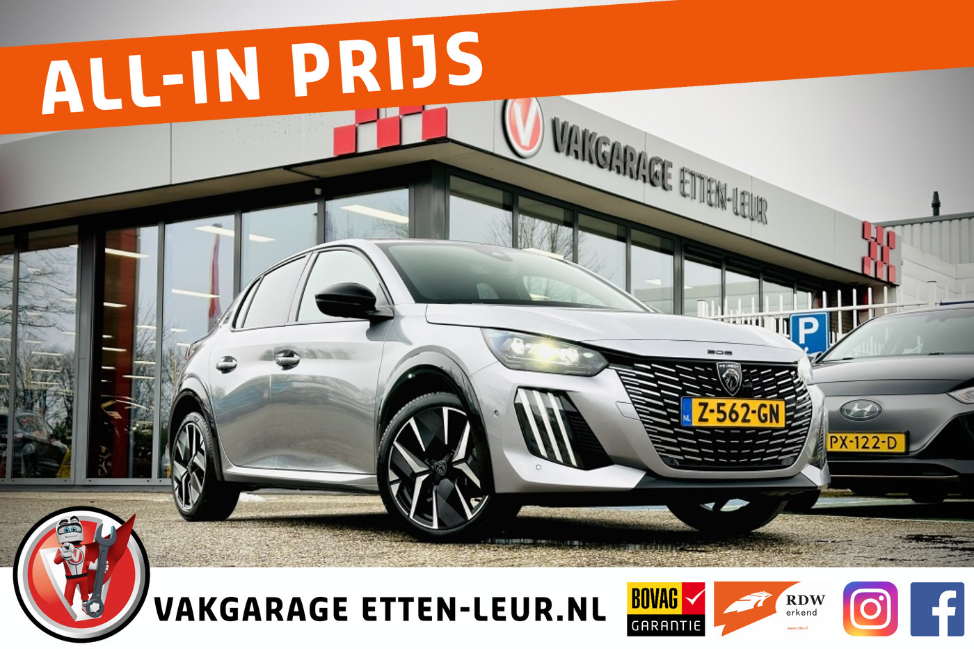 Peugeot 208 1.2 PureTech 100 GT 2024 - voorkant