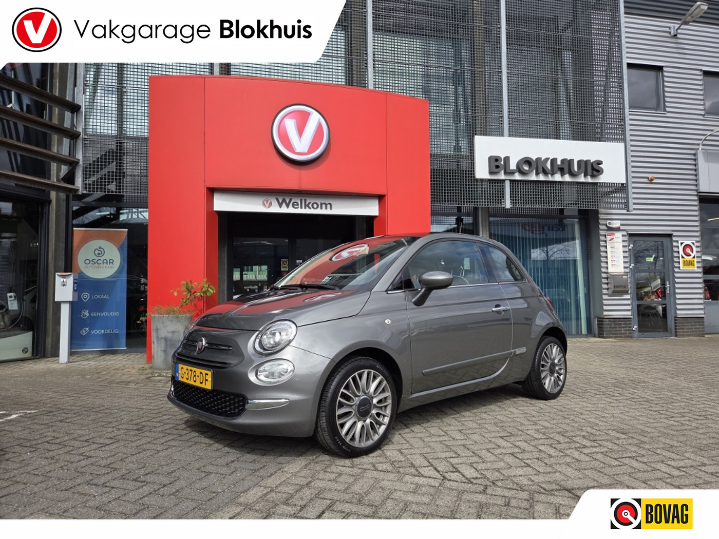 Fiat 500 1.2 Lounge 2019 - voorkant