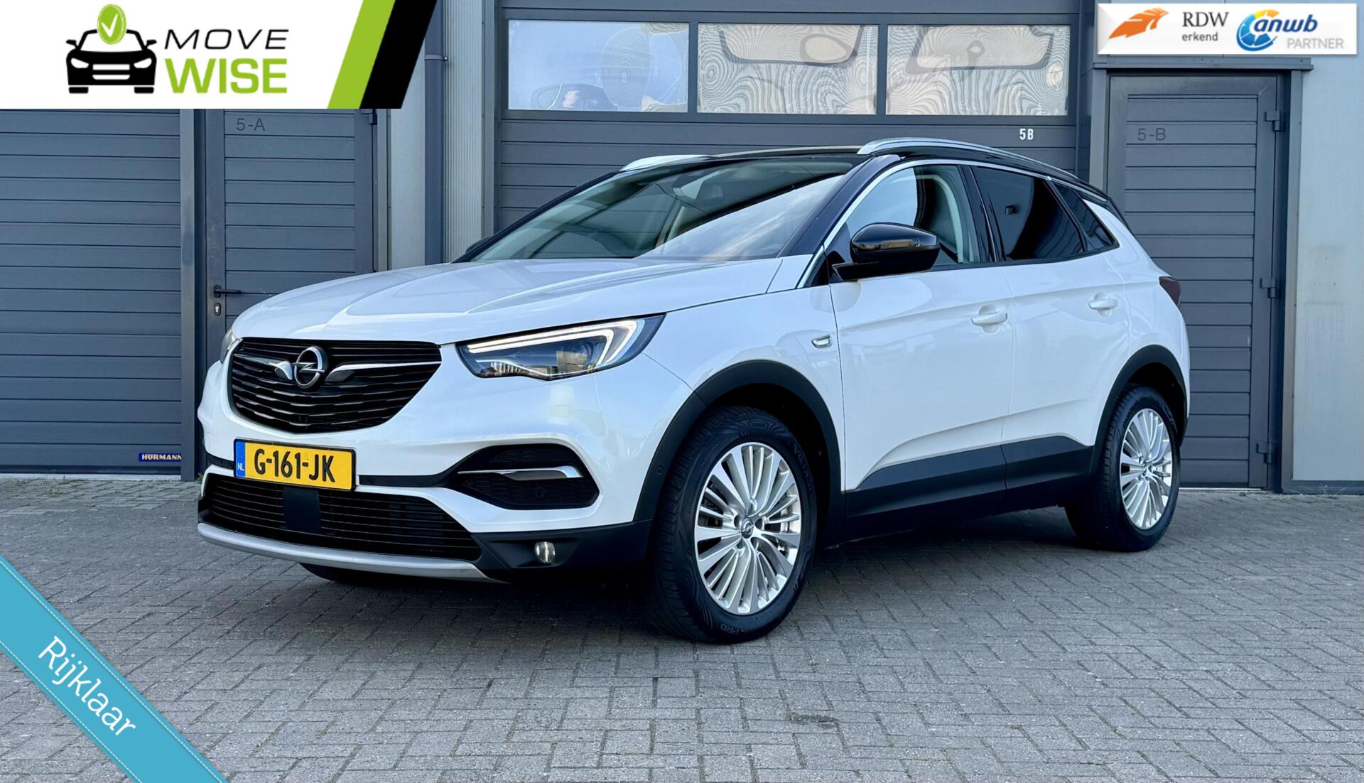 Opel Grandland X 1.2 - 130pk Turbo | ZEER COMPLEET | AUTOMAAT | Rijklaar & Riem v.v. ! | Trekhaak | Camera | 2019 - voorkant