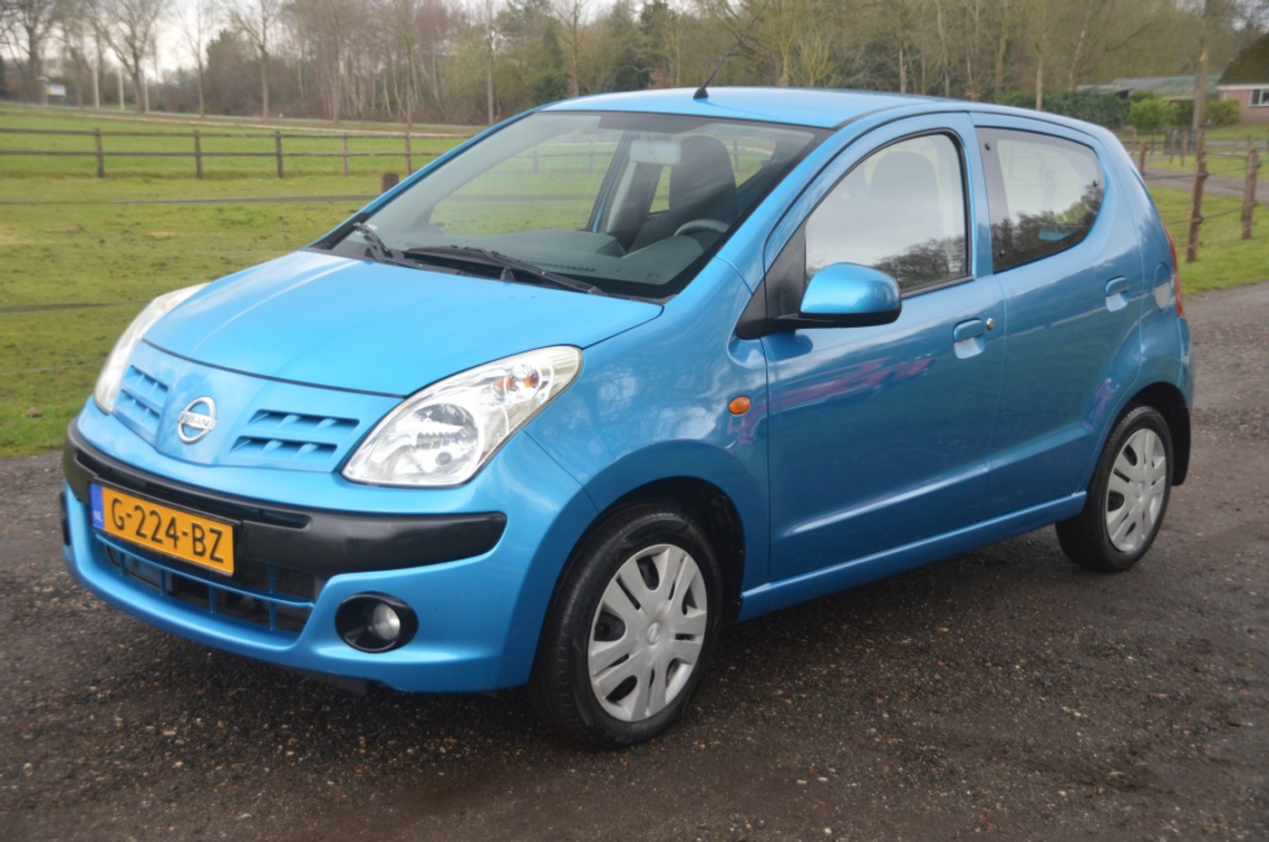 Nissan Nissan Pixo 1.0 Acenta Blauw Airco 2010 - voorkant