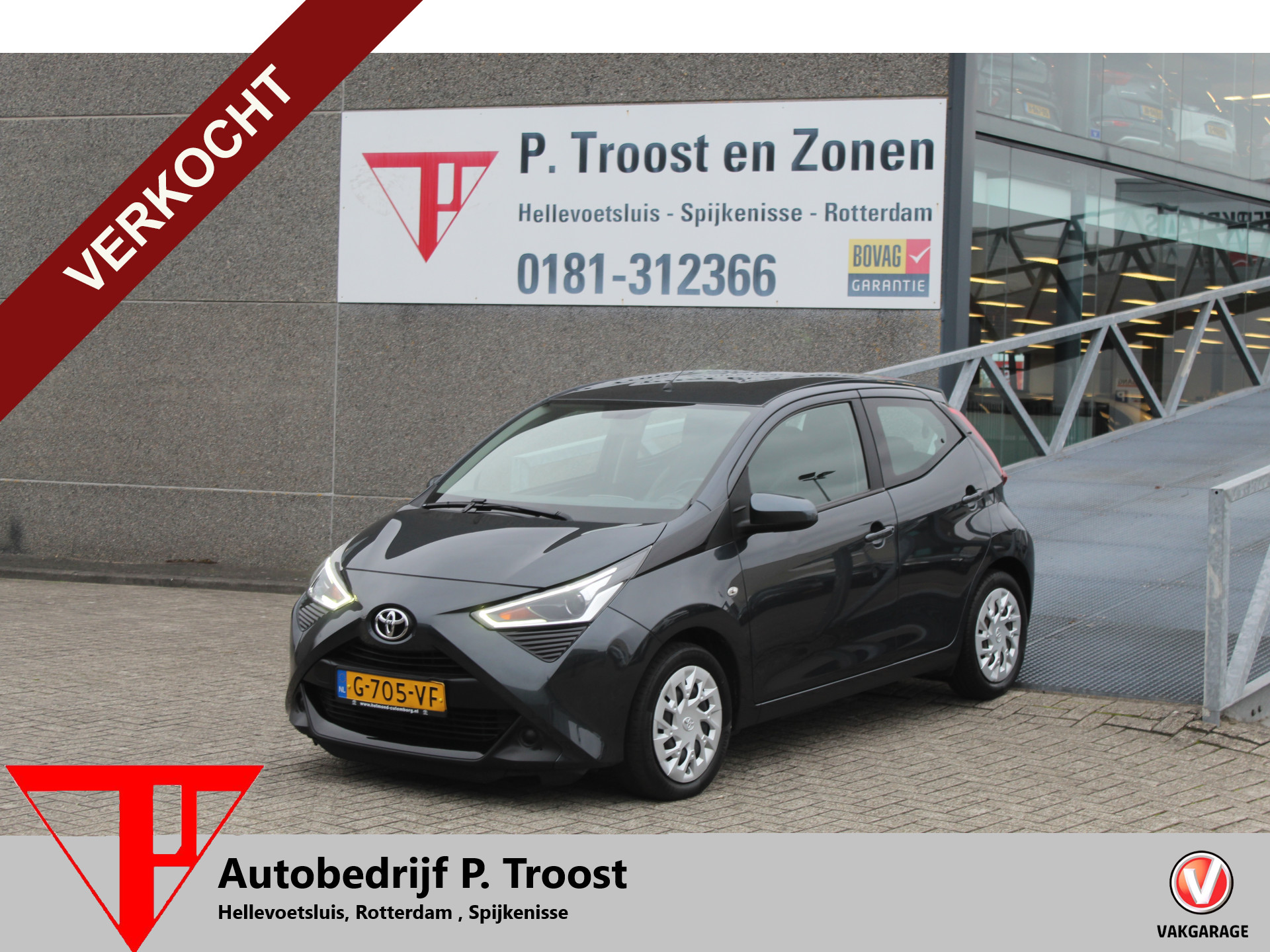 Toyota Aygo 1.0 VVT-i x-play 1ste Eigenaar/Achteruitrijcamera/App connect/Airco/Orig. NL auto/Begrenzer 2019 - voorkant