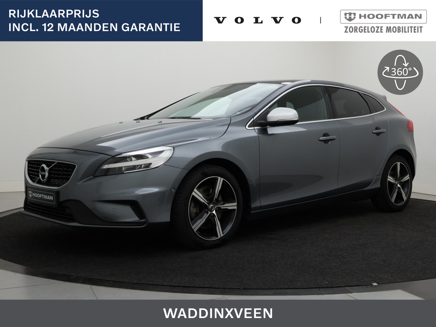Volvo V40 T3 AUT(6) POLAR+ SPORT PANORAMADAK 17INCH HARMAN KARDON KEYLESS 2020 - voorkant