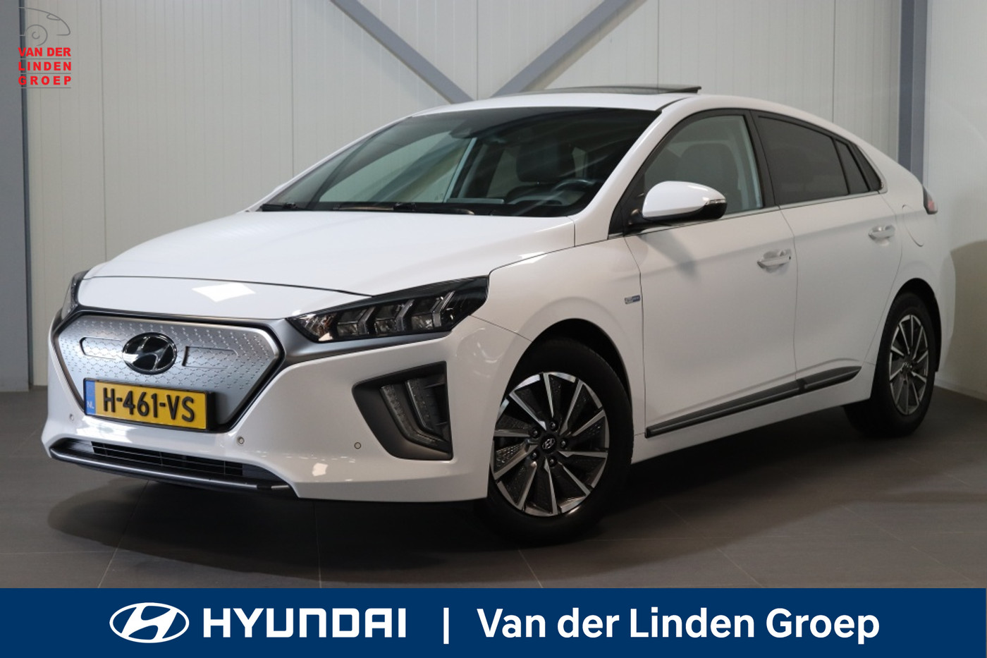 Hyundai Ioniq Premium EV 38 kWh|100%SOH|BTW|Leder|Navi|Pano|Rijklaarprijs| 2020 - voorkant