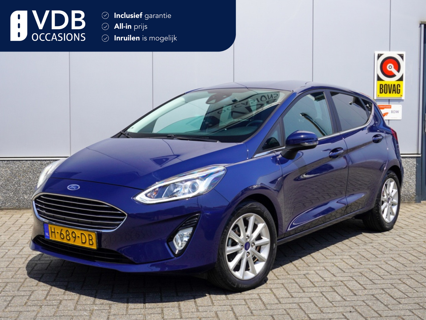 Ford Fiesta 1.0 EcoB. Titanium Stoel&Stuur verwarm.| CarPlay | Led | NAP 2020 - voorkant