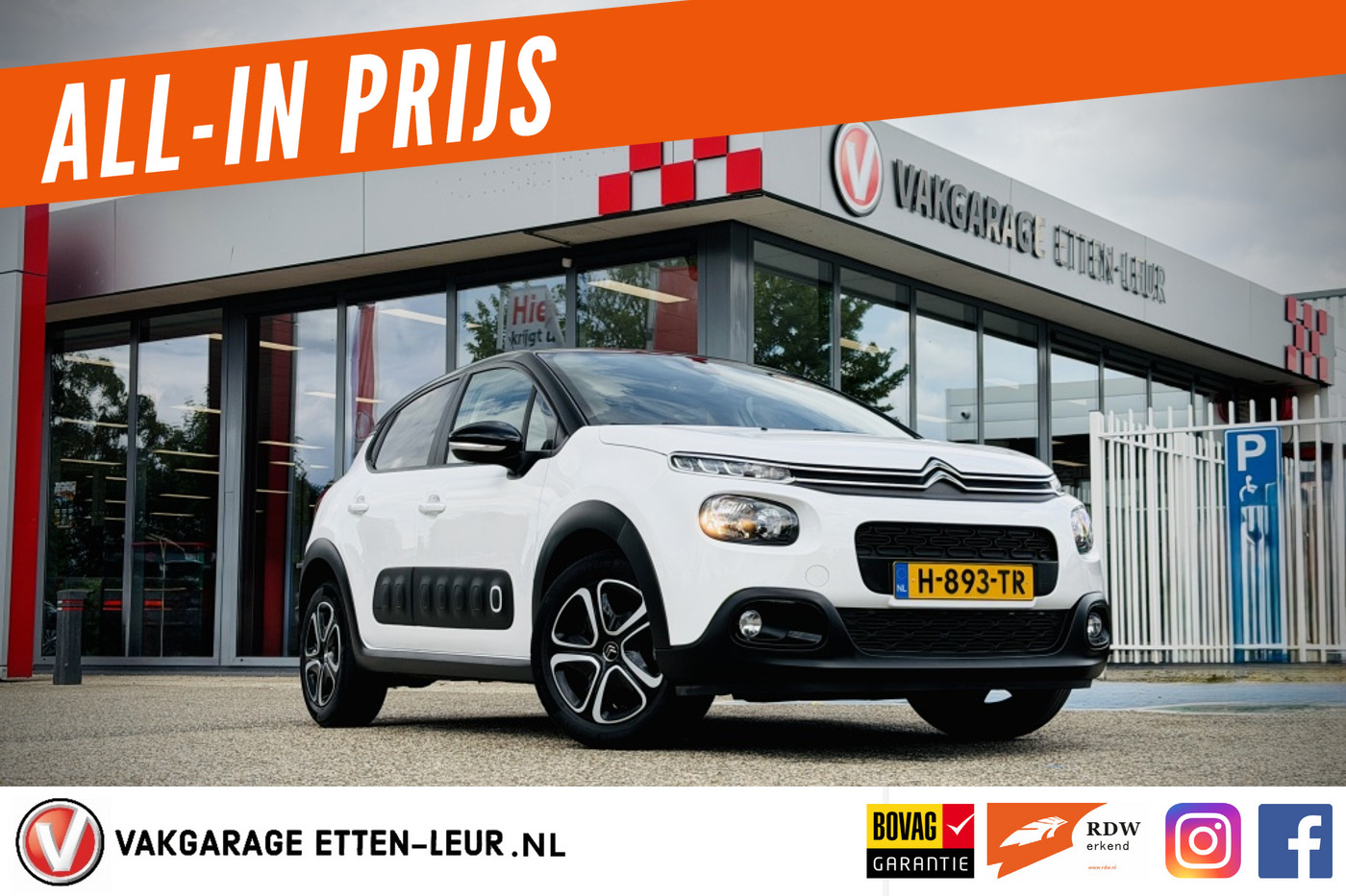 Citroen C3 1.2  Feel Edition | CLIMA | CRUISE | CARPLAY + ANDROID | PDC 2020 - voorkant