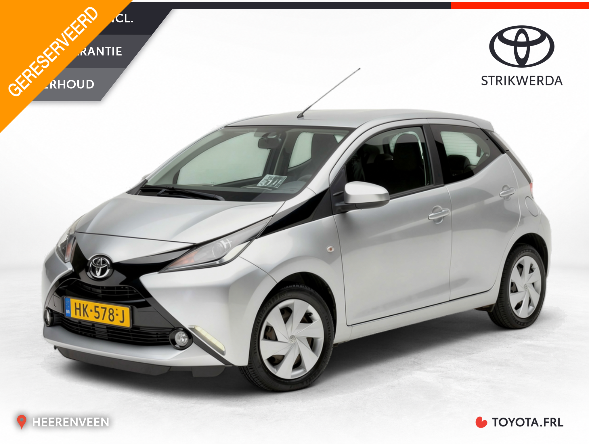 Toyota Toyota Aygo 1.0 VVT-i X-Play Automaat 2015 - voorkant