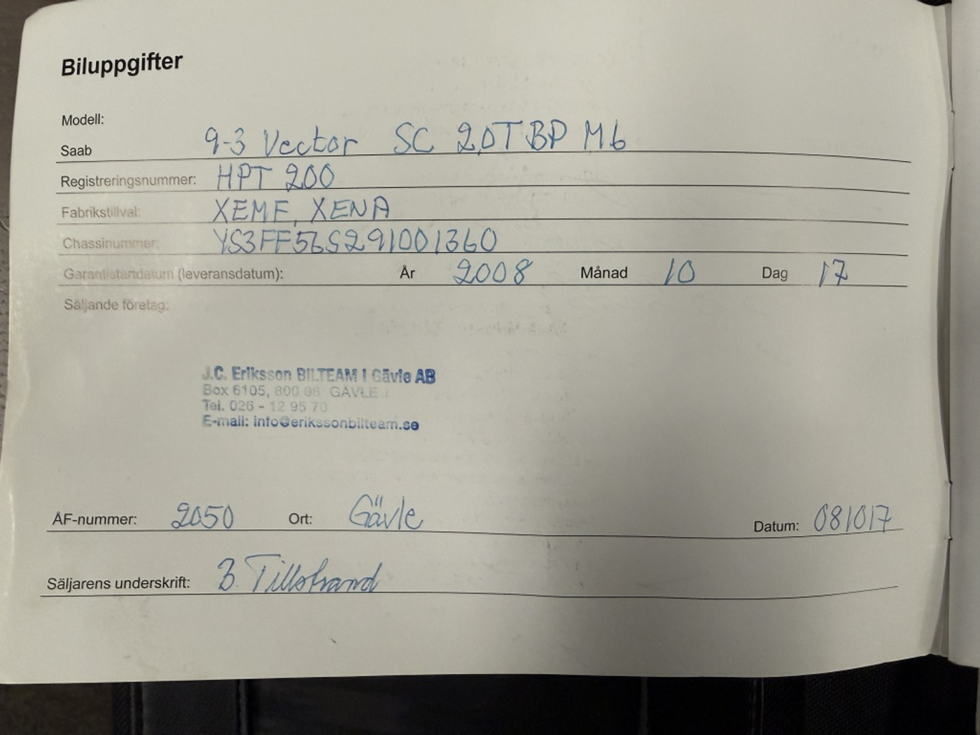 Foto van Saab Saab 9-3