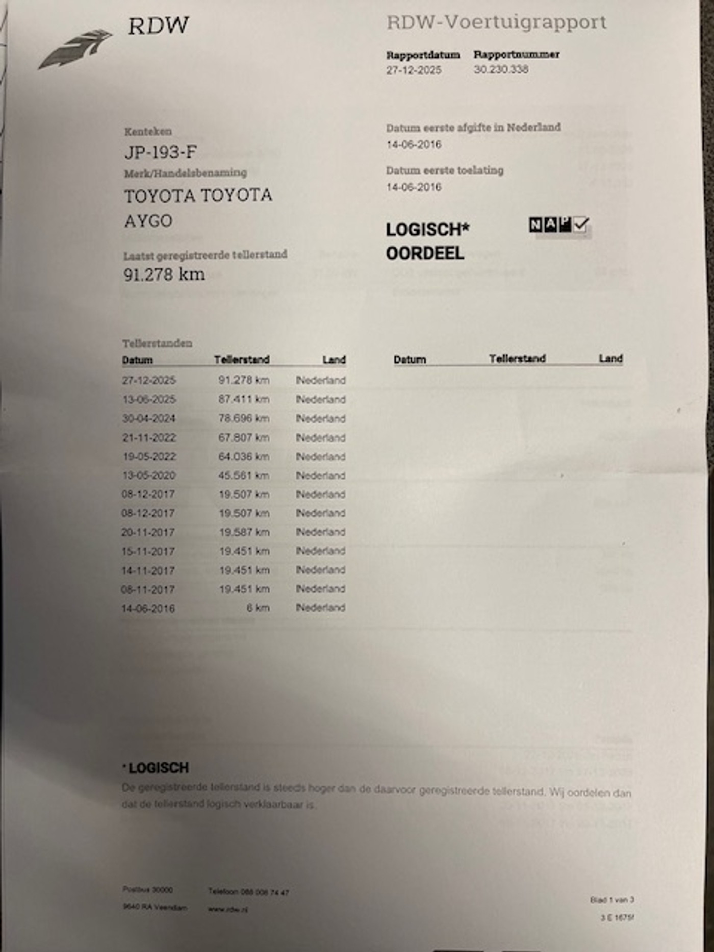 Foto van Toyota Aygo