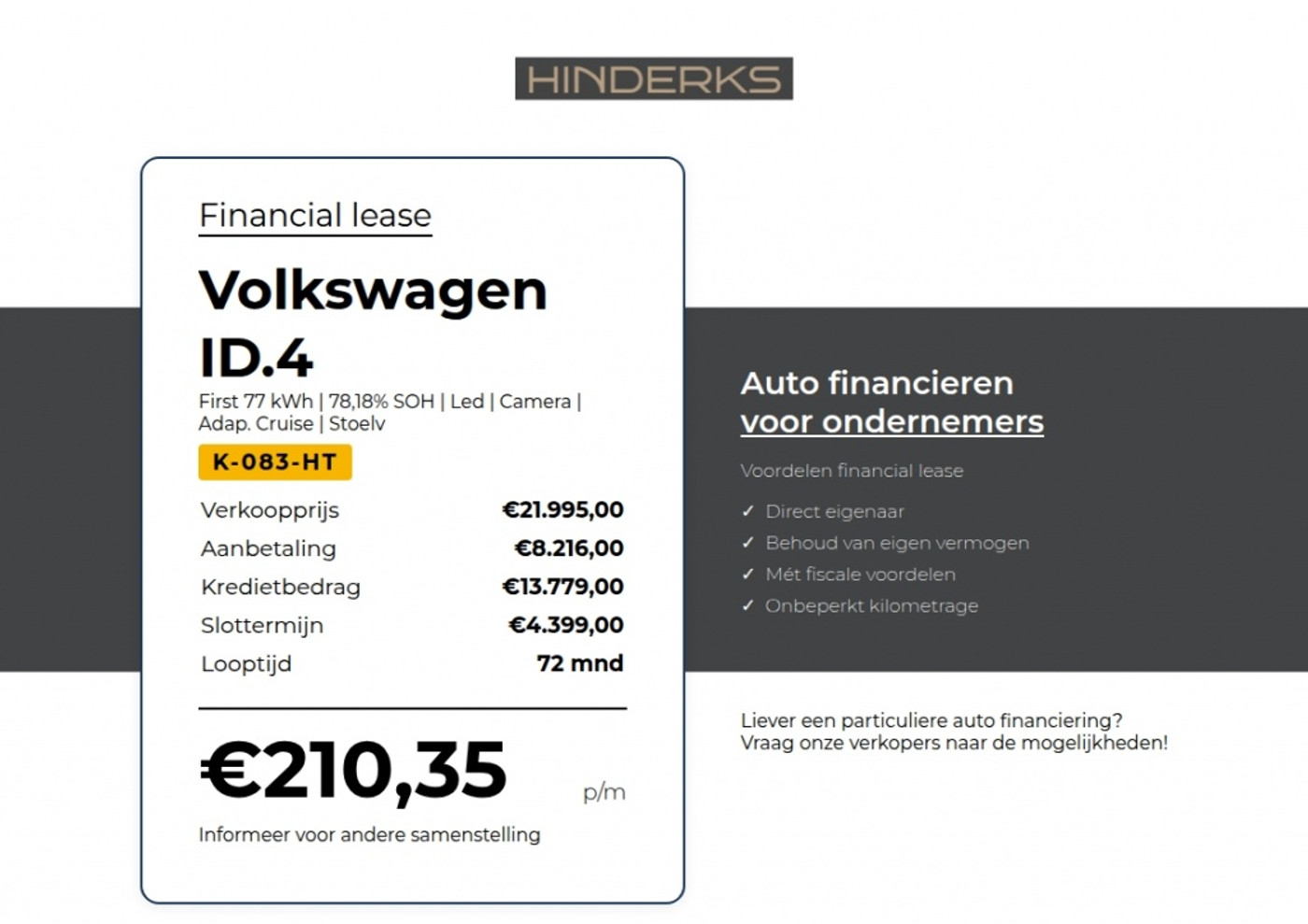 Foto van Volkswagen Id.4 Pro 150 KW