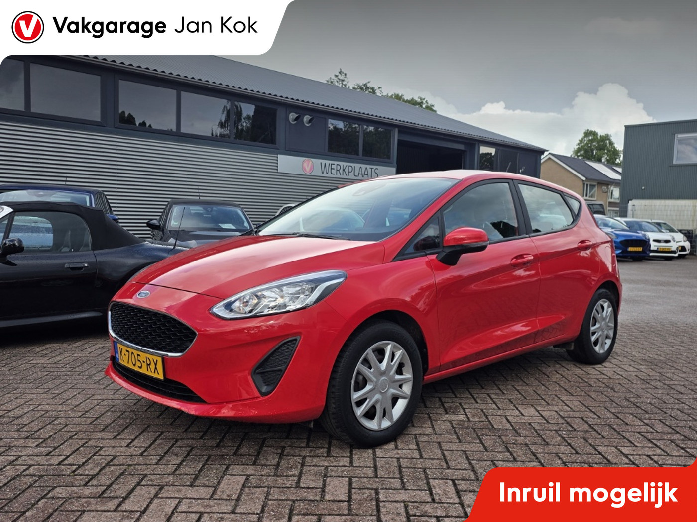 Ford Fiesta 1.0 EcoB. Connected, trekhaak, apple/andriod 2021 - voorkant