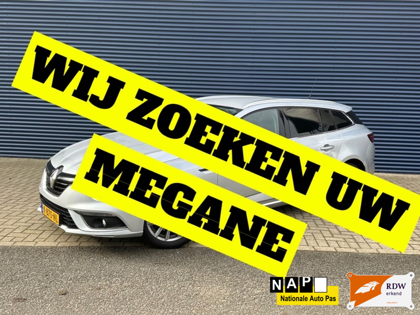 Renault Megane 1.5 dCi WIJ ZOEK UW MEGANE 2017 - voorkant