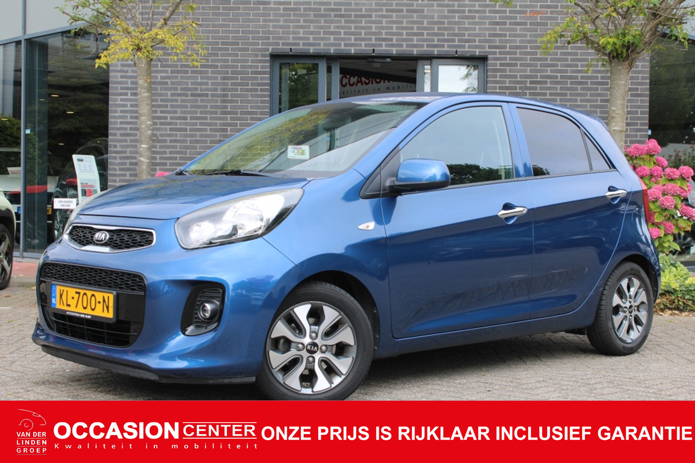 Kia Picanto 1.0 CVVT Comfort Navi/14"/Cam/Blueth./Clima. "RIJKLAARPRIJS" 2016 - voorkant