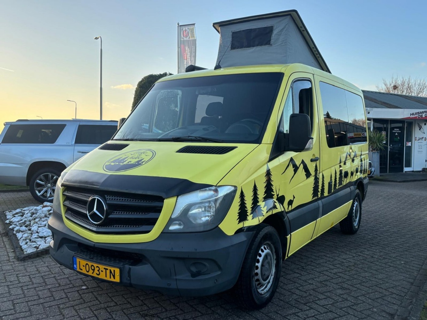 Mercedes-Benz Sprinter 316 CDI Aut 2016 Camper Zonnepanelen 2016 - voorkant