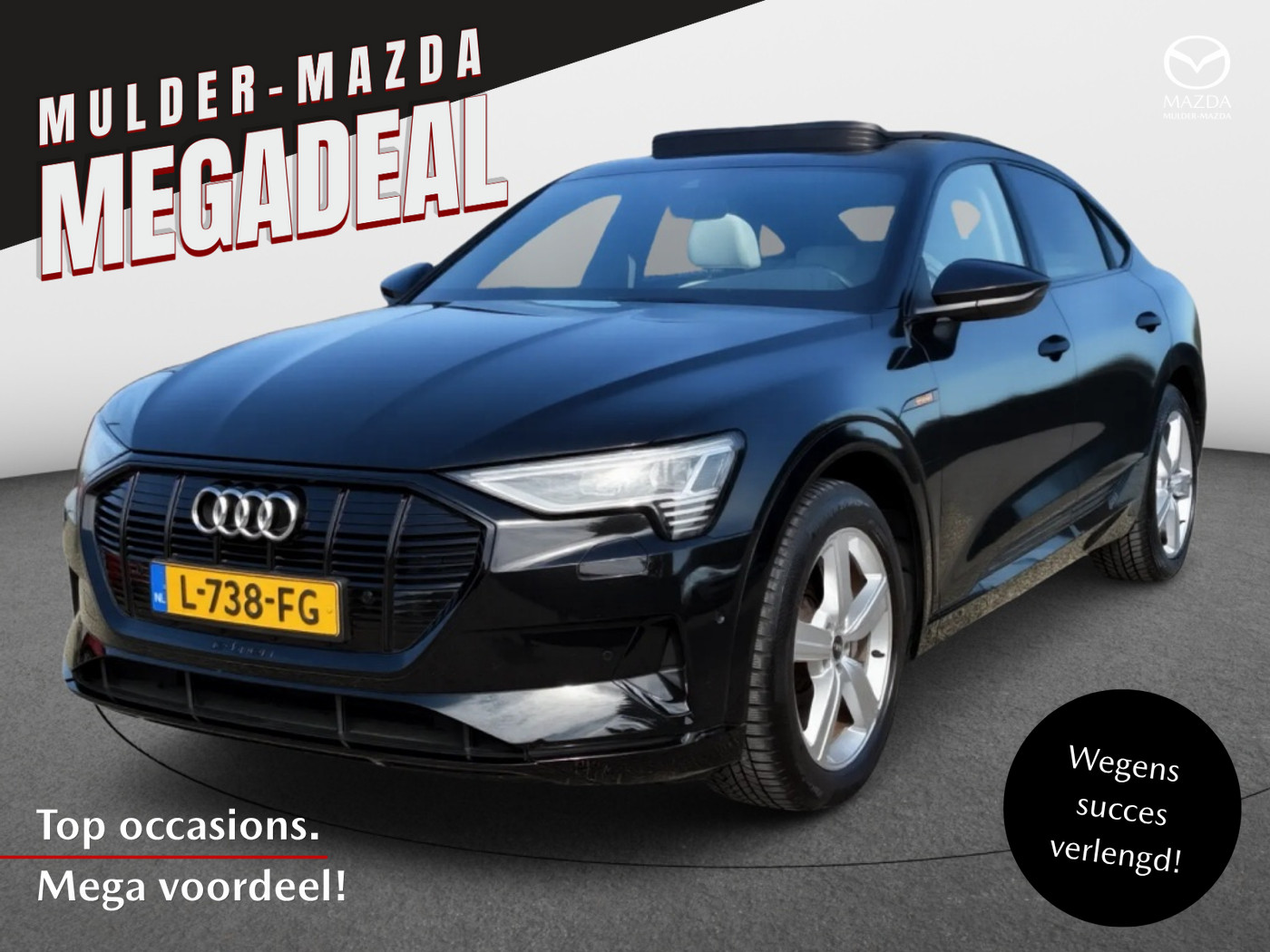 Audi E-tron Sportback 55 55 quattro Business edition+ | Panoramadak | Leder | Camera 2021 - voorkant
