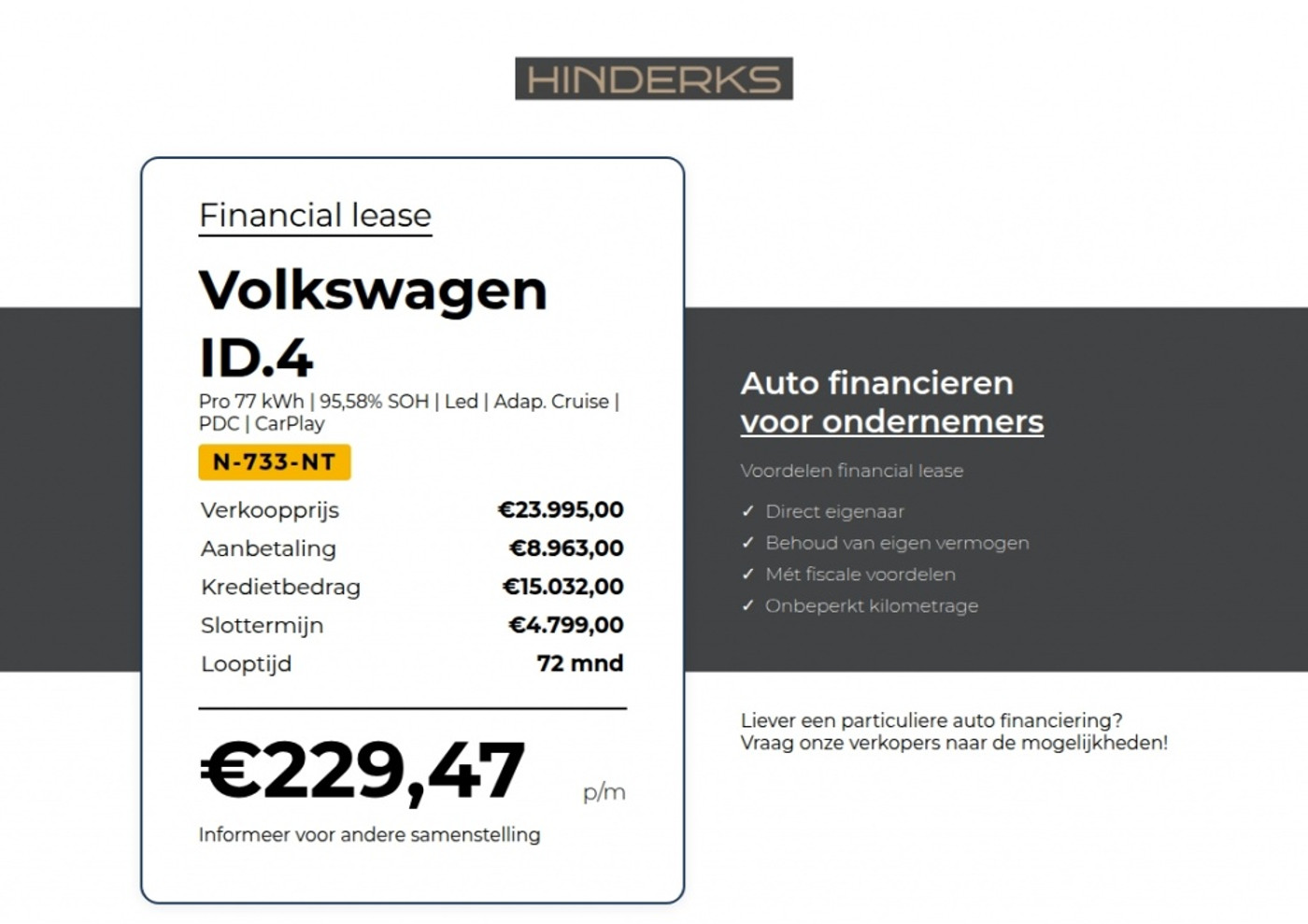 Foto van Volkswagen Id.4 Pro 150 KW