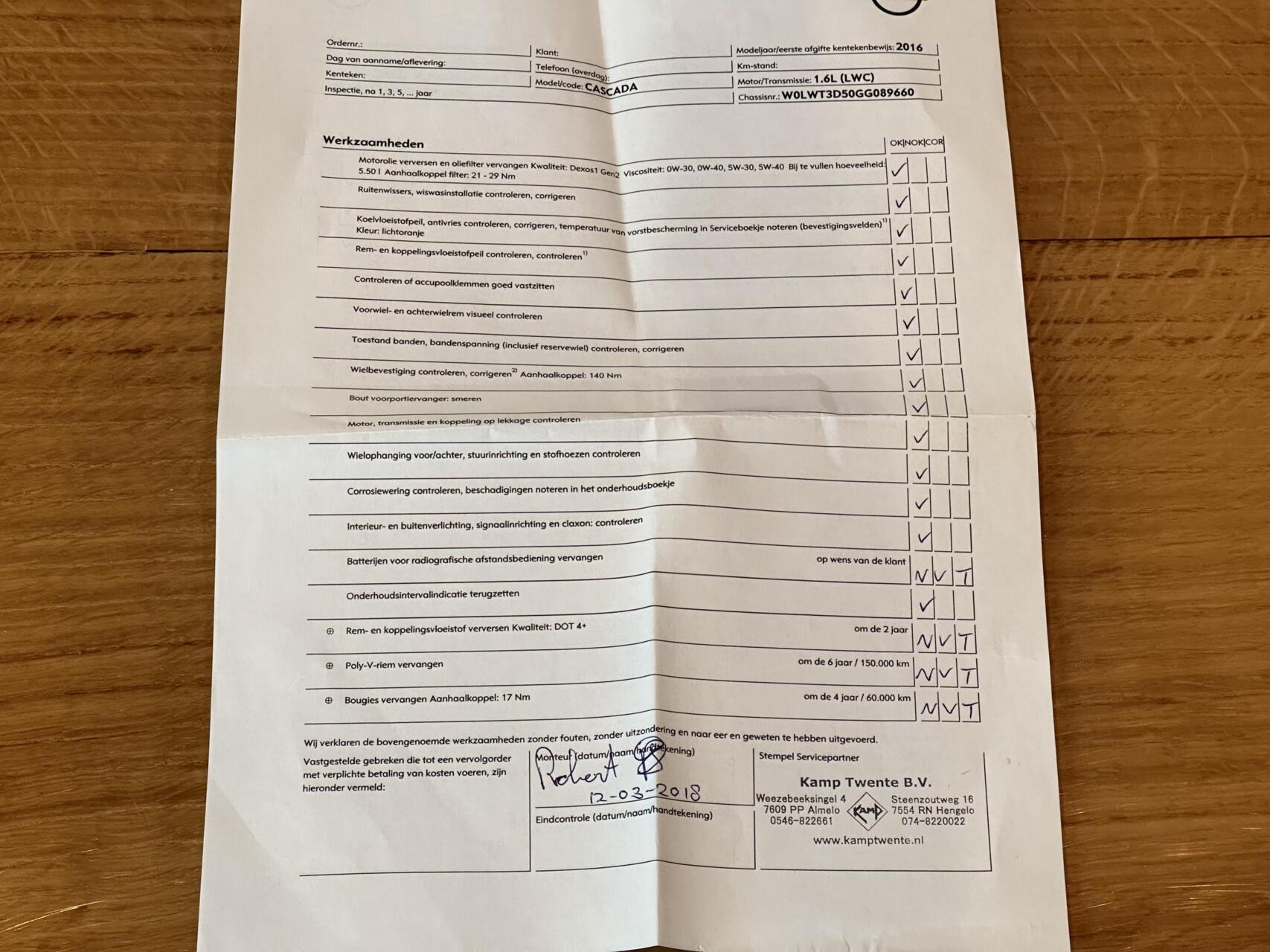 Foto van Opel Cascada