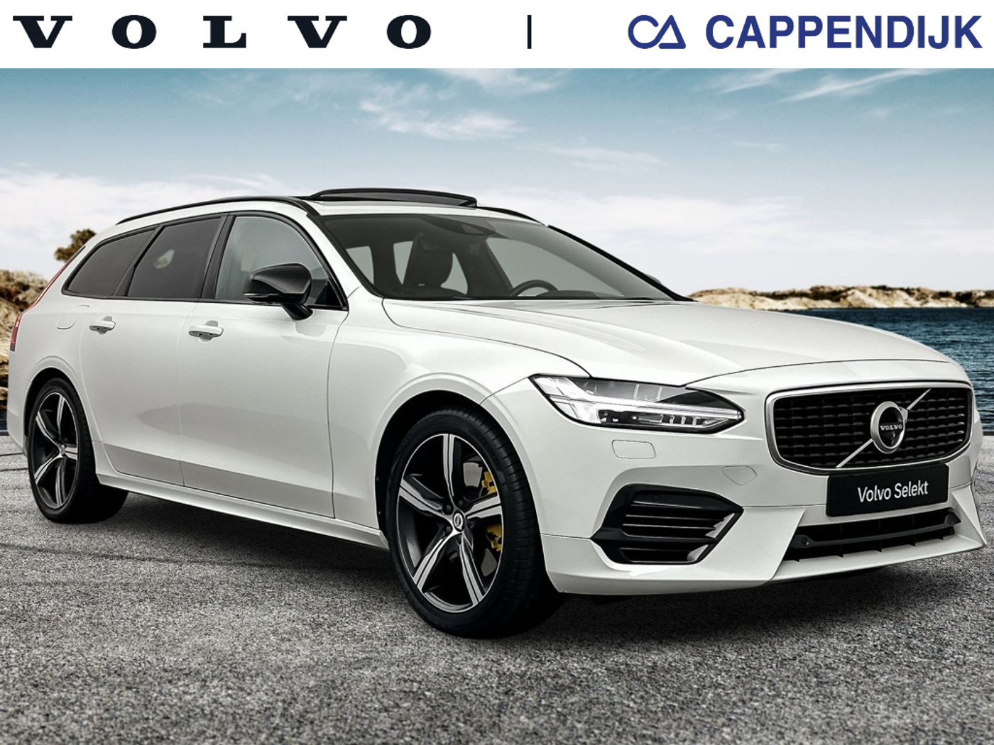 Volvo V90 T8 Twin Engine T8 390PK Recharge R-Design | FULL OPTIONS!! 2020 - voorkant