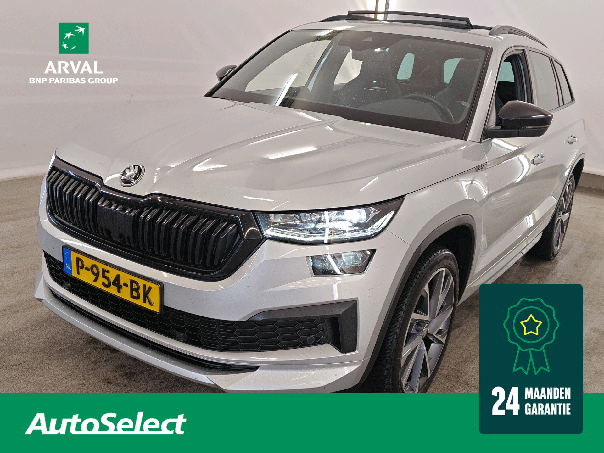 Skoda Kodiaq 1.5 TSI 150pk Automaat Sportline Business 7 Persoons | Comfort & Functie pakket | Panoramadak | Trekhaak | 20" Velgen 2022 - voorkant