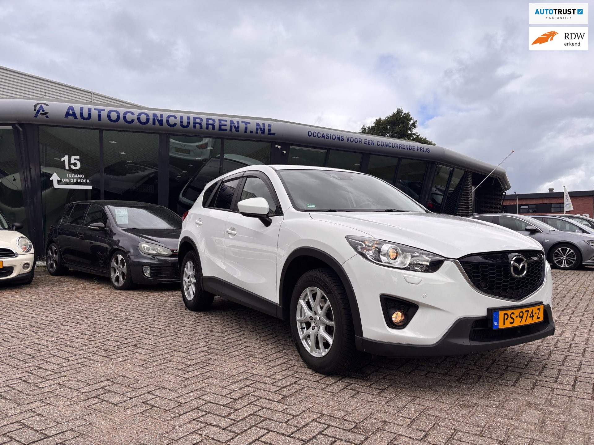 Mazda Cx-5 2.0 SkyActiv-G 160 GT-M 4WD, Automaat, Leder , Nieuwe APK, Inruil mogelijk. 2013 - voorkant