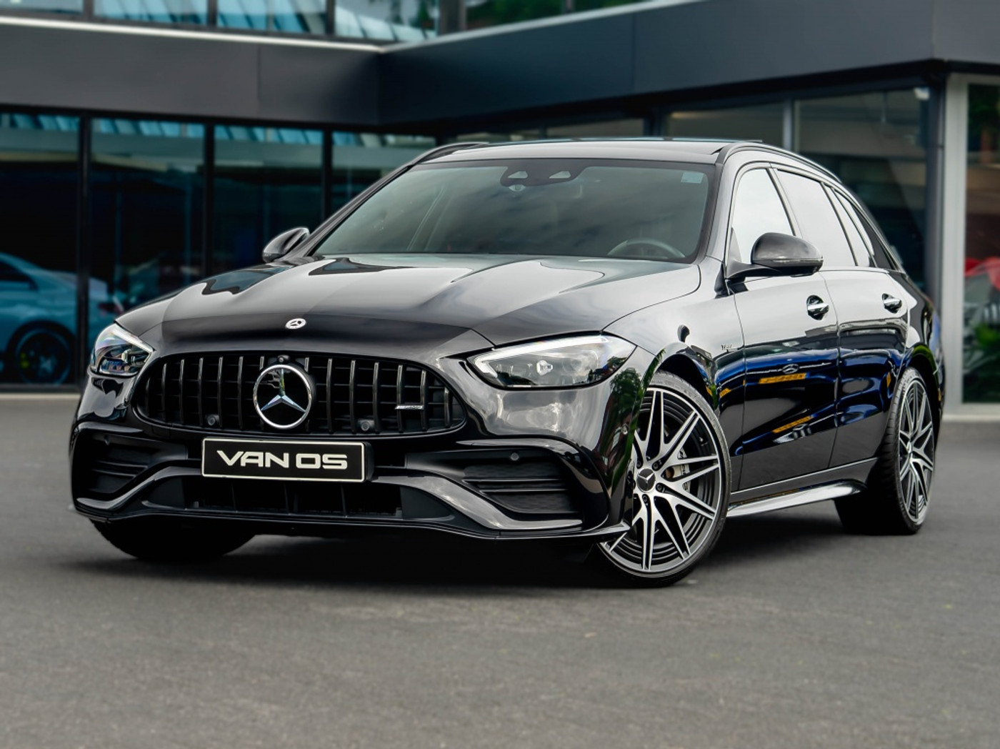 Mercedes-Benz AMG C 43 4matic+ AMG 43 4MATIC | Burmester | Trekhaak | Rij-ass. | Aero pakket 2023 - voorkant