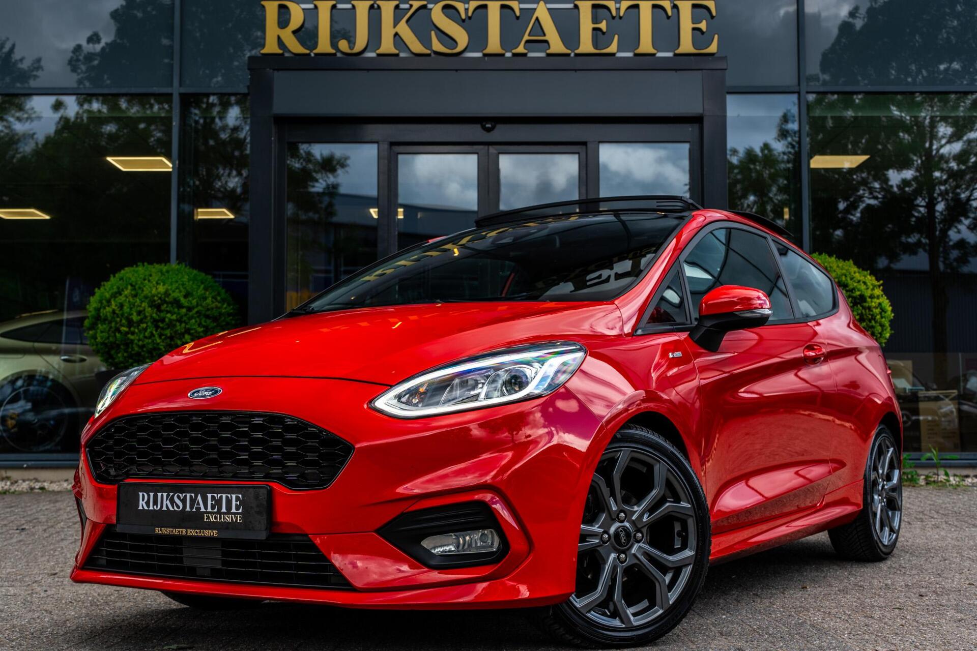 Ford Fiesta 1.0 EcoBoost ST-Line|PANO|B&O|STOEL&STUUR VERW. 2017 - voorkant