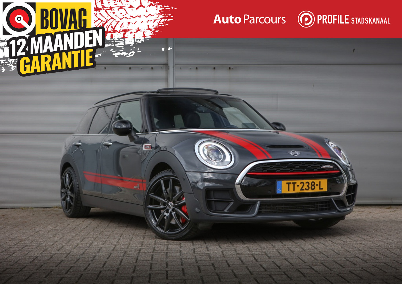 Mini Clubman John Cooper Works 2.0 JCW ALL4 Chili | Pano | 2018 - voorkant
